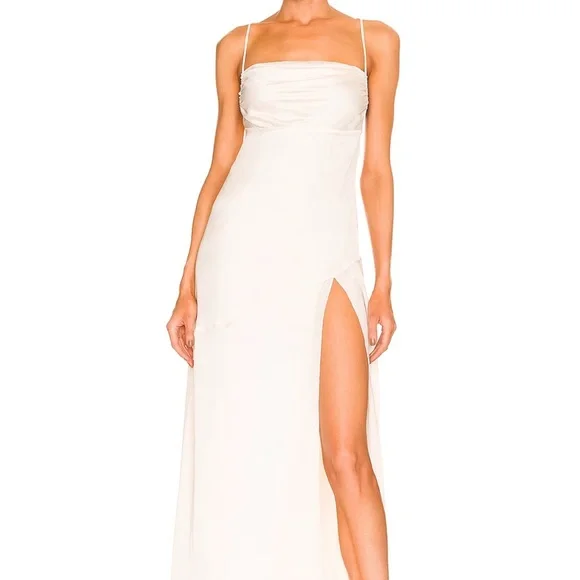 Winter white Revolve white maxi dress (Worn one time) - Picture 2 of 3